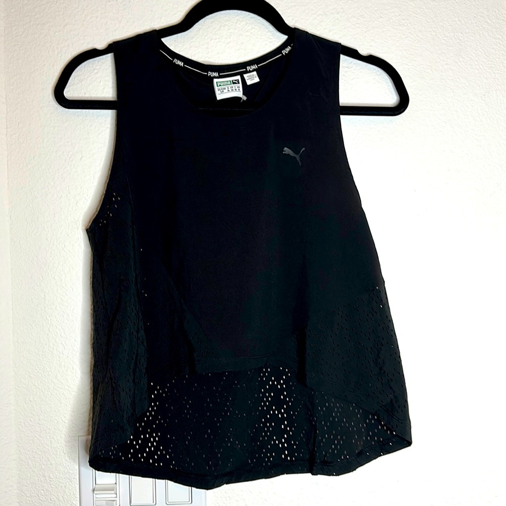 NWT Puma Black Evo work out Tank Top size Small